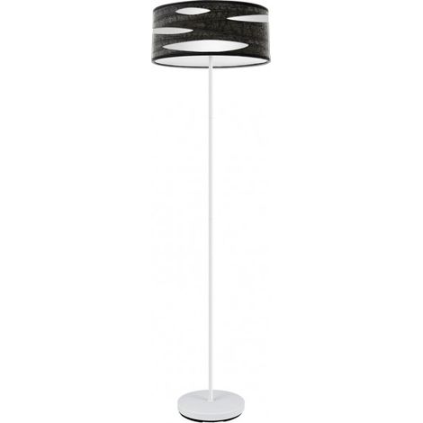Odra 1xe27 Bianco/Nero Legno 165x40x40 Cm mark FABRILAMP