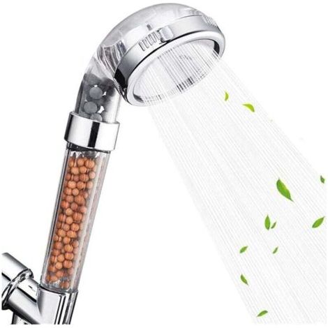 Soffione doccia ionico ad alta pressione, 3 modalità di filtraggio, doccetta a mano che purifica l'acqua della doccia