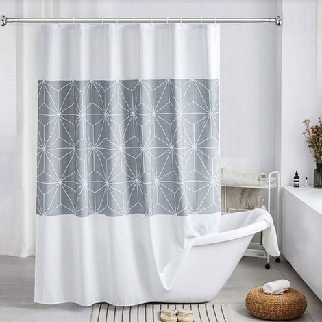 1 Barre tringle, Acier inoxydable, 63-100 cm, Sans perçage, Antidérapant, Salle de bain (1/4)