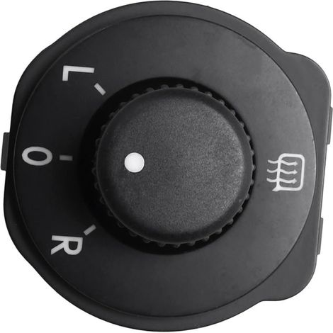 Kompatibel mit Volkswagen Polo 2010-2019 Rückspiegelschalter und Rückspiegelverstellknopf 6R1959565F (1/4)