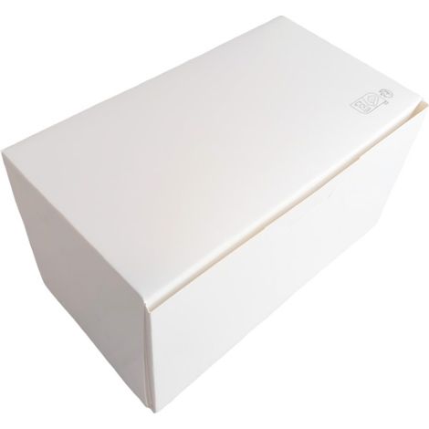 Scatola per dolciumi 20x11x11cm bianca 25 pezzi ciambelle torte