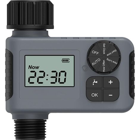 Programmateur d'arrosage extérieur – Minuteur numérique automatique pour système d'irrigation et robinet de tuyau (1/5)