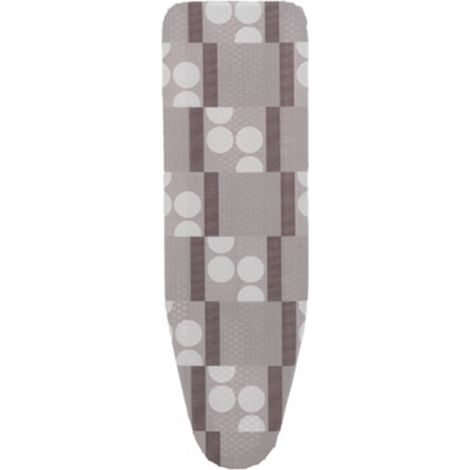 Bügelbrettbezug 130x48cm Fleece Logos grau fur03 Rolser