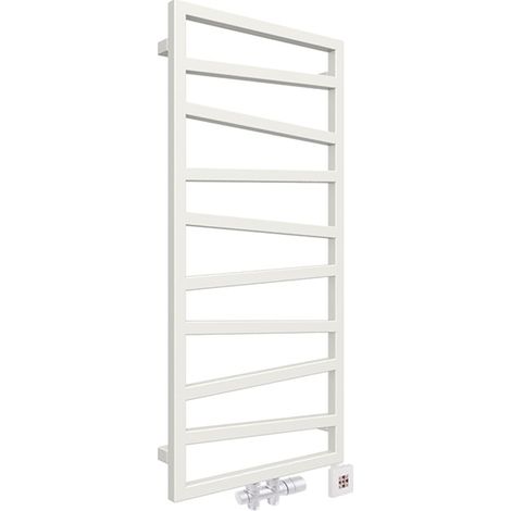 Sèche-serviette mixte blanc de 835mm de haut et 500mm de large - 320 Watt - ZIG835/500KDZ8B