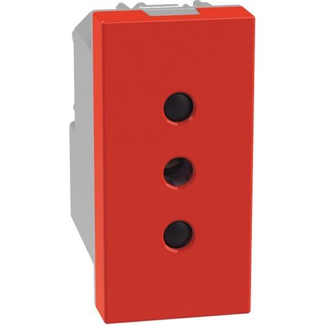Bticino matixgo - presa ita p11 rosso j4113r