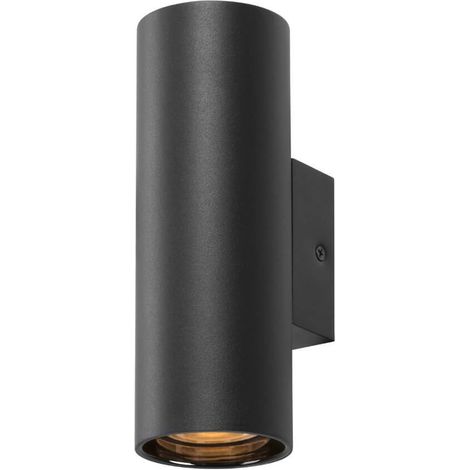 Applique murale ASTO TUBE cylindrique GU10 2x max. 10W noir - SLV - 1006443 (1/3)