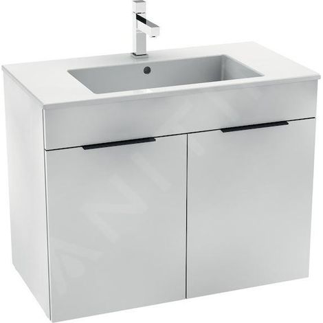 Jika Cube - Meuble avec lavabo, 79x42x62 cm, blanc H4537521763001 (1/2)