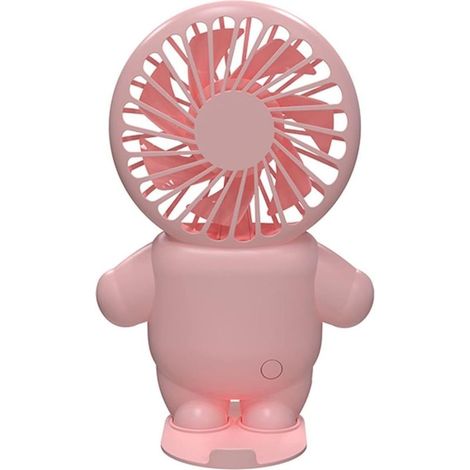 AMXCNOY USB-wiederaufladbarer, tragbarer Ventilator mit Standfuß, Mini-Wimpernventilator, leise, Schnellladefunktion, ideal für drinnen (Herren), Camping und Make-up (1/4)