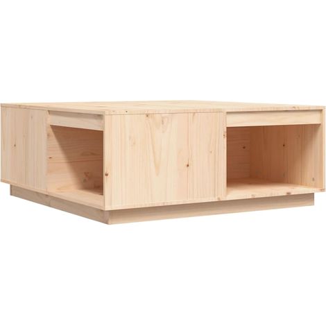 Maison Exclusive - Couchtisch 100x101x40,5 cm Massivholz Kiefer (1/5)