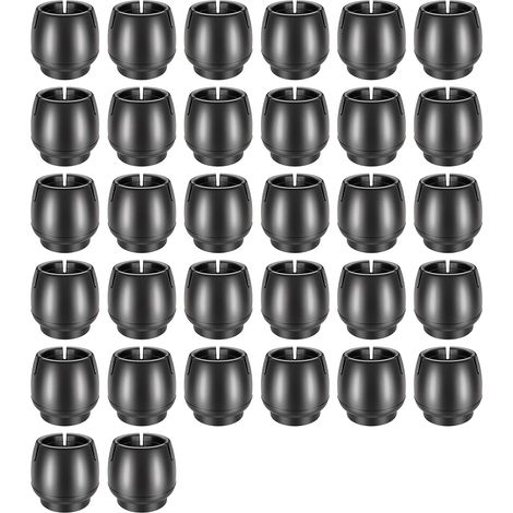 Embouts de protection pour pieds de chaise, Silicone Chaise Jambe Casquettes, Protecteur Caoutchouc Chaise Casquettes Pieds, pour Jambes de Meubles Rondes, Noir, 32 Pièces(12-16 mm) (1/5)