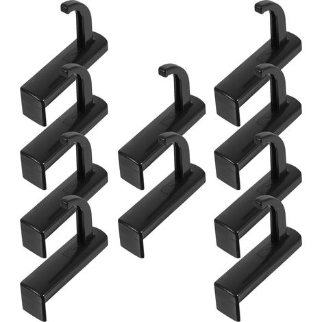 Support Adhésif pour Casque Audio sur Moniteur PC Noir 10pcs en Plastique Compatible Gaming et Bureau pour Organiser Efficacement Votre Espace (1/5)