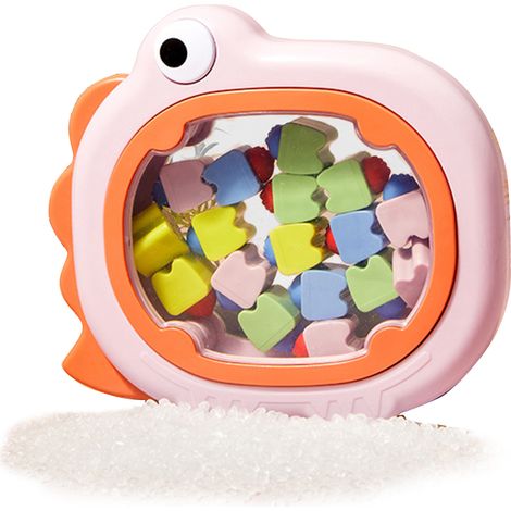 Boîte de Conservation de Dents de Bébé Plaque et Silicone 16x14 cm Rose Bleu Vert 300 g Cadre Fenêtre (1/5)