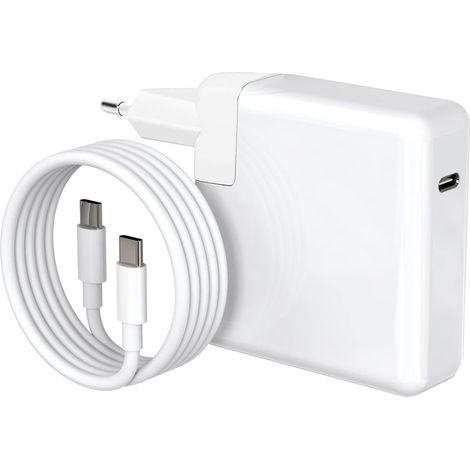 Chargeur MacBook Pro 128 W USB-C rapide pour MacBook Pro 16, 15, 14, 13 pouces, Samsung Galaxy et tous les appareils USB-C, câble USB-C vers USB-C de 2 m (1/5)