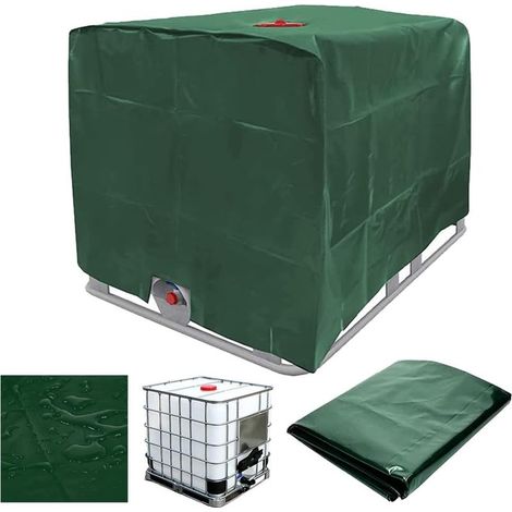 Housse Protection IBC 1000L – Vert, Anti-poussière Anti-UV, 120x100x116cm