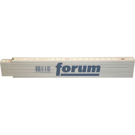 Mètre pliant en bois, Long. : 2 m, Larg. : 16 mm, Nombre d'éléments 10 (1/3)