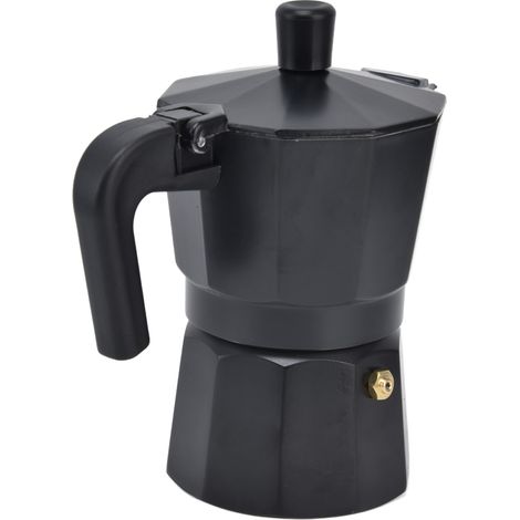 Espressokocher aus Aluminium, hitzebeständig, schwarz, 300 ml (1/5)