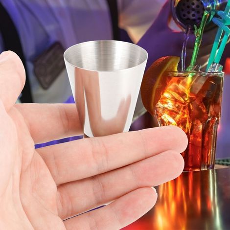 Doseur à cocktail double en acier inoxydable 20/40 ml, verre doseur pour alcool (en onces). (1/5)
