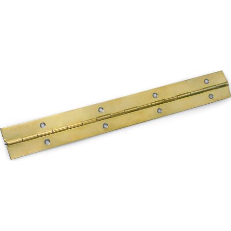 Bisagra Piano Hierro Latónado 40Mm Tiras De 3,5Mts (1/4)