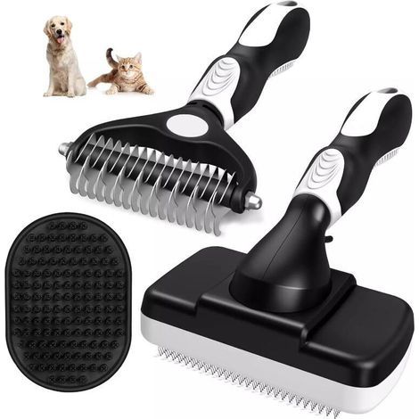 Brosse Chien, Brosse Chien Poil Long, Brosse Pour Chien, Brosse Anti Poil, Brosse Pour Chien à Poils Longs, Peigne Chat, Riduce Del 90% la Perdita di Pelii (1/5)