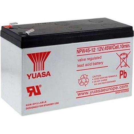 Batteria phasak Batería Yuasa NPW45-12 12 V 9 Ah