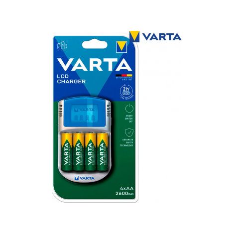 Cargador de baterías Varta Power-PLay + 4 baterías R6 25