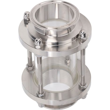 Voyant de niveau à connexion rapide pour canalisation de fluide, en acier inoxydable de qualité alimentaire, avec collier de serrage, pour tube de mesure de débit sanitaire, diamètre extérieur du tube (1/5)