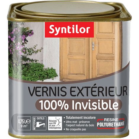 Vernis Extérieur 100% Invisible Incolore Ultra Mat 0,75L