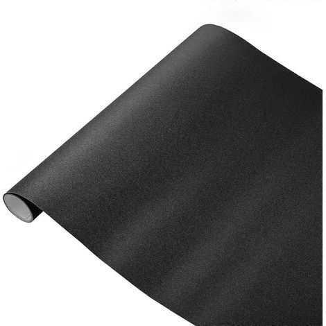 Garneck Verdunkelungsfolie, selbstklebende Sichtschutzfolie für Fenster (Schwarz)-Black (1/4)