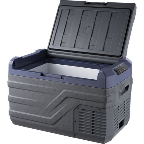 Mophorn Réfrigérateur de voiture portable 30 L 12 V Zone unique -4 ℉ -68 ℉ Éclairage intégré 12/24 V DC 100-240 V AC Compresseur Refroidisseur pour camping-car en plein air