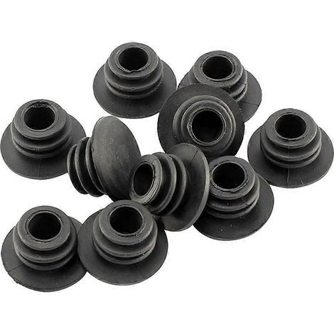 10 x 22 mm Lenkerendkappen für Rennrad-, Mountainbike-, BMX- und MTB-Griffe (Schwarz) – 2,75 x 2,75 x 1,60 cm – Schwarz (1/4)