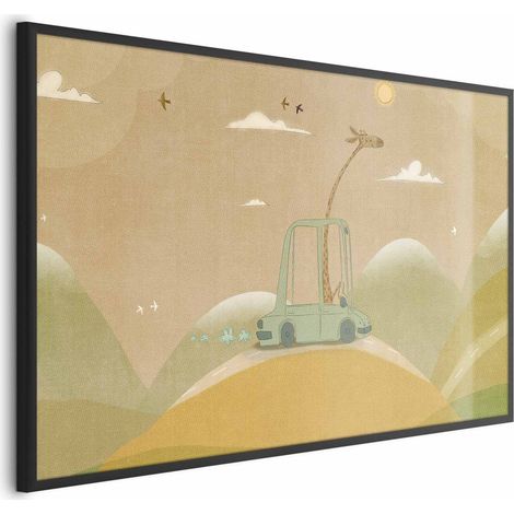 Poster - Giraffa in viaggio (1/4)