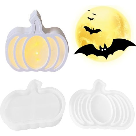 Moule en forme de  Outil de moulage d'argile en silicone, pour projets d'artisanat de maison, lampe pour Halloween, débutants, mariages, plein air, adultes, vacances, , loisirs (1/5)
