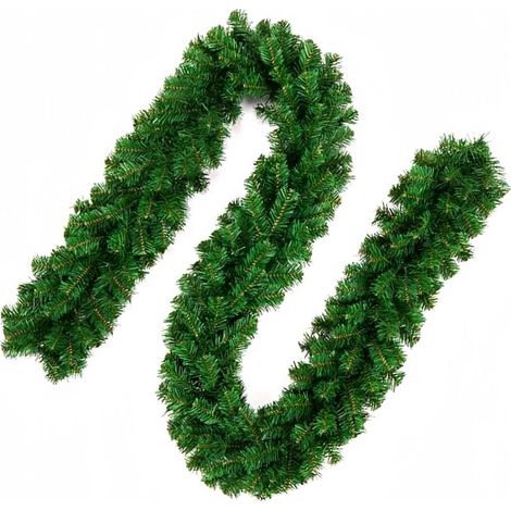 Guirlande de sapin artificiel - 270 cm - Effet naturel - 300 branches