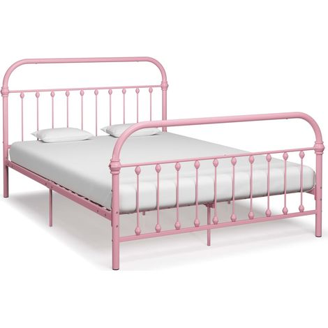 Giroletto Rosa in Metallo 160x200 cm vidaXL (1/5)