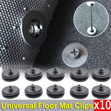 Universel 10 Fixation Clips de Tapis de Sol Pour Renault Peugeot Citroen Fiat Opel Ford Audi-Ywey (1/5)