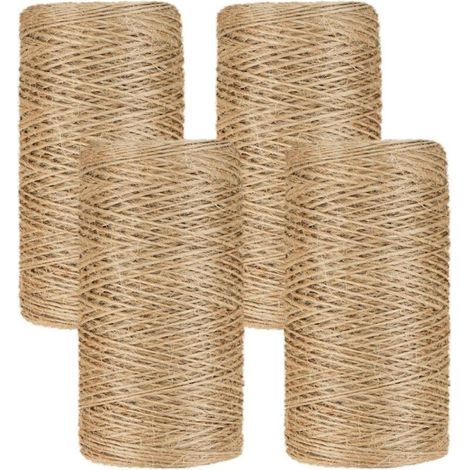 Jute Naturel Ø1mm ±400m Teinte Naturelle Corde Jute sans Odeur Ficelle Corde Ficelles de Jardinage pour Jardinage. Bricolage. Emballage. Décoration.Activités Manuelles et DIY (1/5)