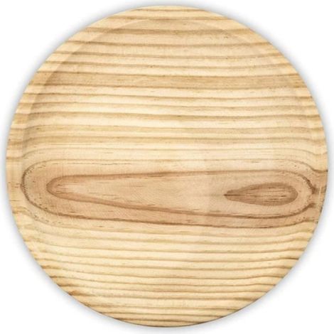 Assiette spéciale pieuvre en bois 22cm fm (1/4)