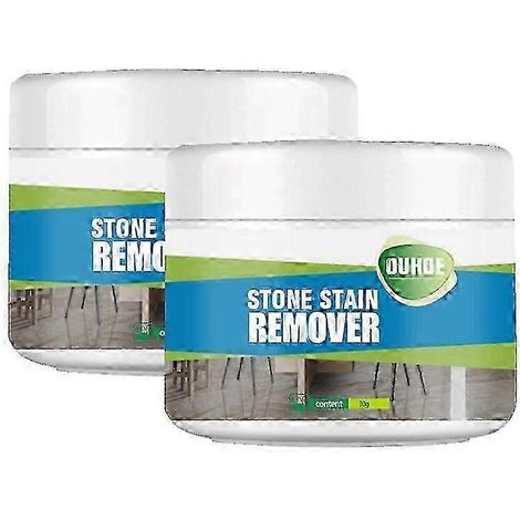 1-3x Détachant pour pierre, granit, quartz, marbre, carrelage, taches tenaces, poudre nettoyante en profondeur, décontamination puissante, nettoyant pour pierre et granit, 2 ytrd (1/5)