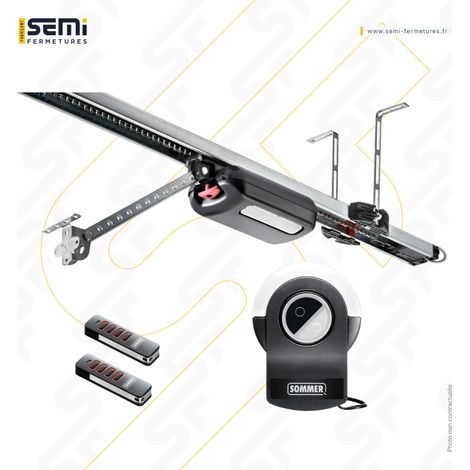 SOMMER – Kit motorisation porte de garage S9060 PRO+ – 600N – Rail 2750mm – 2 émetteurs Pearl