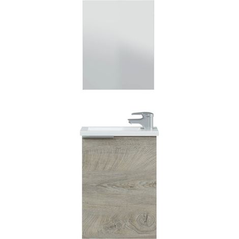 KIT MOBILE BAGNO 1 ANTA 40 SOSP. LAVABO ROVERE