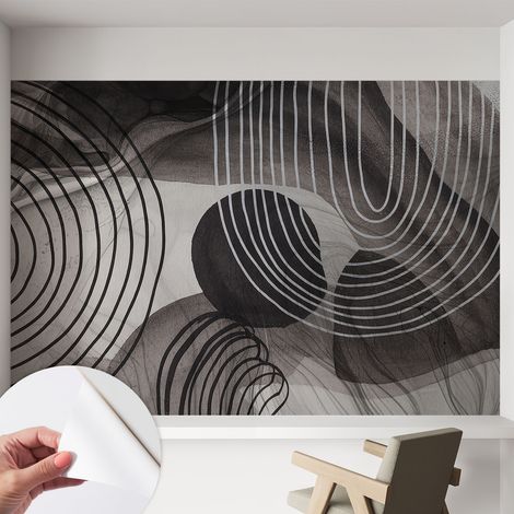 Fototapete Selbstklebend - Wanddekoration - Wandfolie - 3D Tapete Wand - Wohnungsdeko Harmonie der Formen 152x104 cm (1/5)