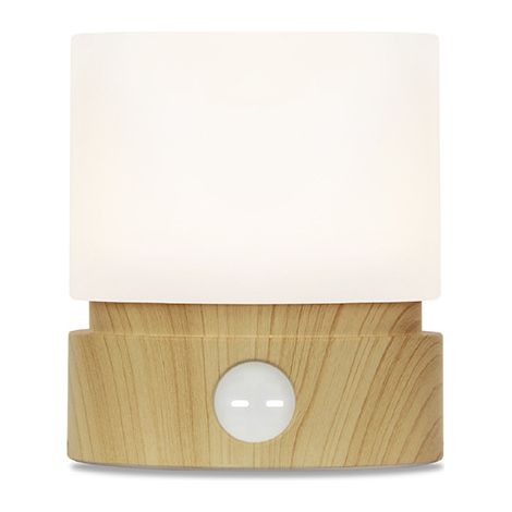 Veilleuse avec Minuterie, Petit lampe de Chevet de Table, LED Veilleuse Enfants, Veilleuse Bébé, Grain de Bois, Dimmable, Batterie, Rechargeable [Classe énergétique G]