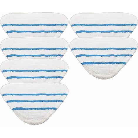 Set mit 6 waschbaren Reinigungspads für Beldray 5-in-1 und 9-in-1 Dampfreiniger.