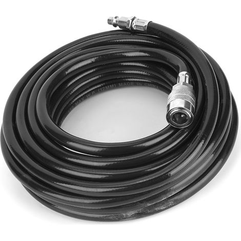 Kit d'accessoires pour tuyau pneumatique de compresseur d'air en PVC de 7,5 mètres avec raccord rapide américain (1/5)