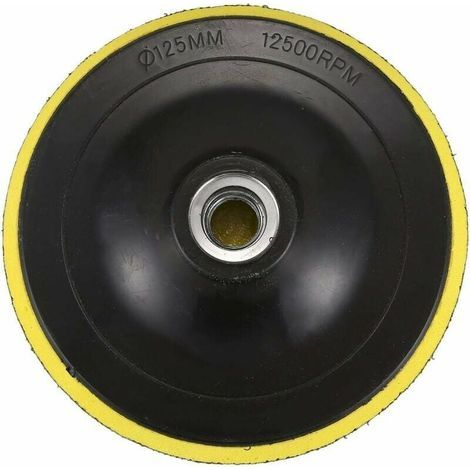 Plato de pulido con rosca M14 para pulidora - Diámetro de la rosca: 125 mm (1/5)