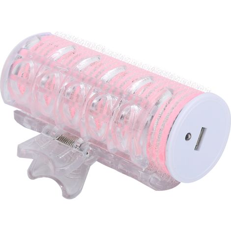 Rouleau à cheveux portable USB pour frange, outil de coiffure, mini boucleur électrique rose (1/5)
