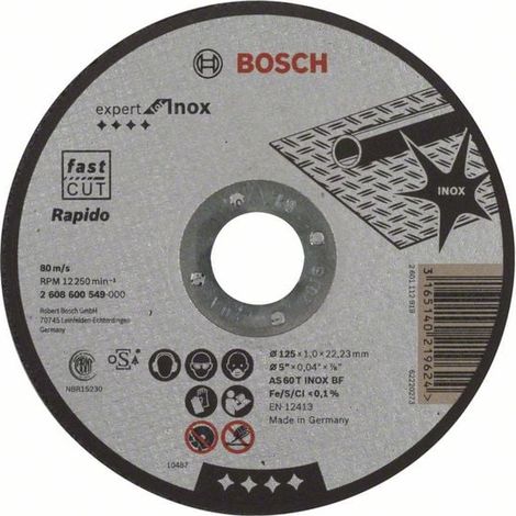 Bosch 125mm Rapido Long Life Inox & Metal Cutting Disc