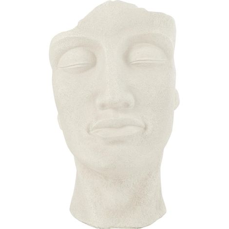 Cache-Pot en Argile "David" 38cm Blanc
