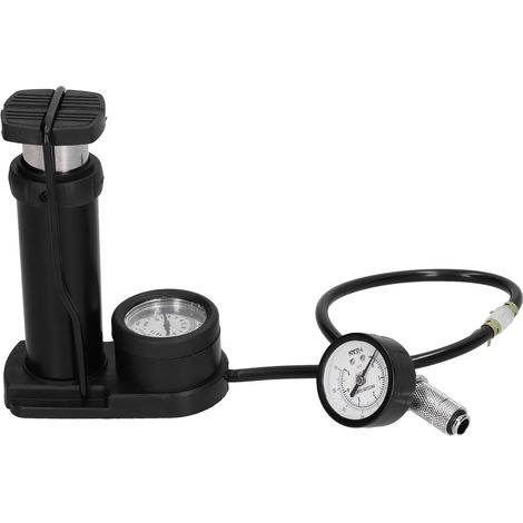 Wasserlecktester mit einfachem Anschluss, Doppelbarometer für Computer-Flüssigkeitskühlsysteme, einfacher Anschluss, Rückflussverhinderung, schwarz (1/5)