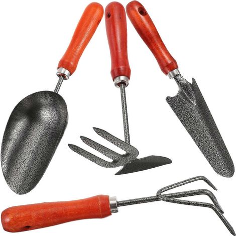 Ensemble d'outils de jardinage : râteau à main (1 ensemble) (1/5)